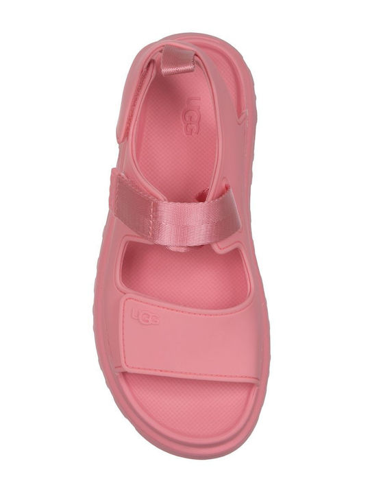 GoldenGlow Women's Flat Sandals Tropical Pink
