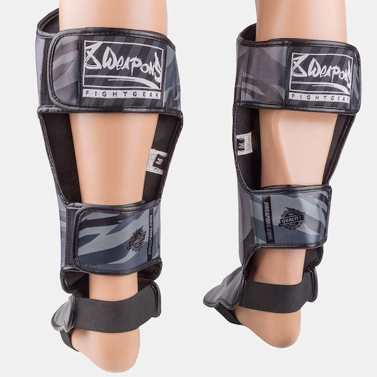 8 Weapons Adults Black Shin Guards