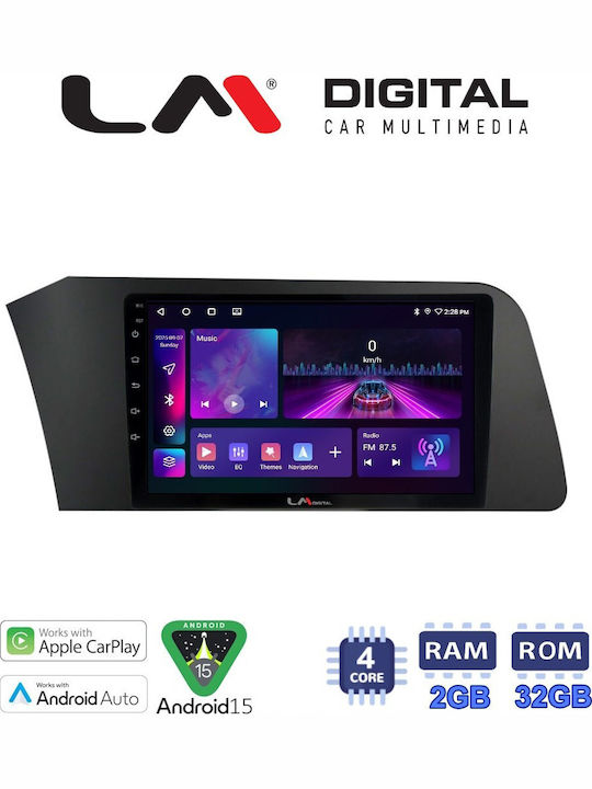 LM Digital Auto-Audiosystem für Hyundai Elantra 2021 Bluetooth USB Eingebautes Wi-Fi GPS Apple CarPlay Android Auto