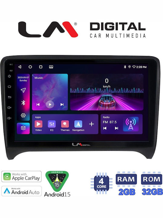 LM Digital Sistem Audio Auto Pentru Audi TT 2007 > 2014 Bluetooth USB Wi-Fi GPS Apple CarPlay Android Auto