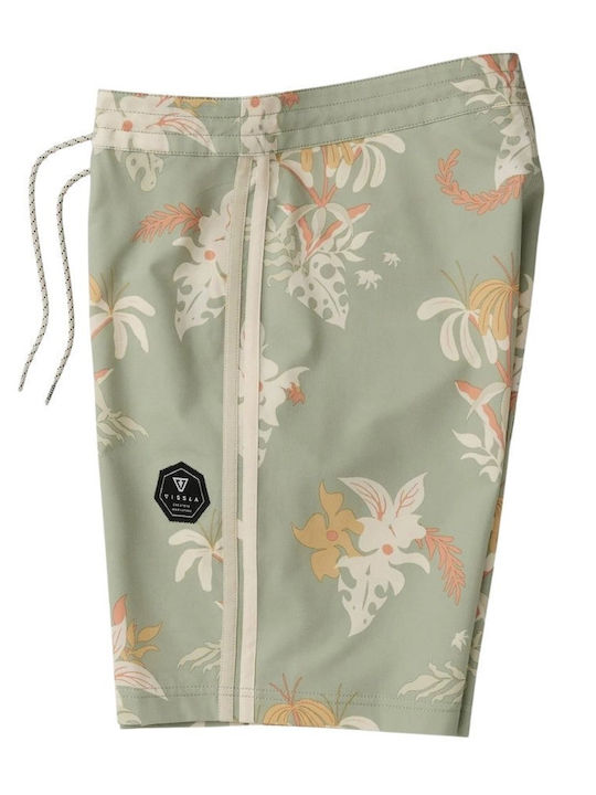 18.5 Men's Swimwear Shorts Green Floral
