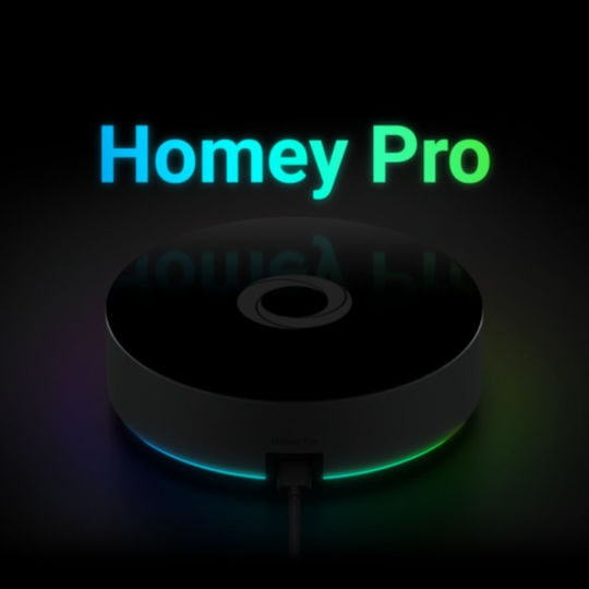 Homey Pro (2026) Smart Hub Z-Wave Wi-Fi Bluetooth Zigbee IR RF Thread Compatible with Google Home Alexa IFTTT & Matter