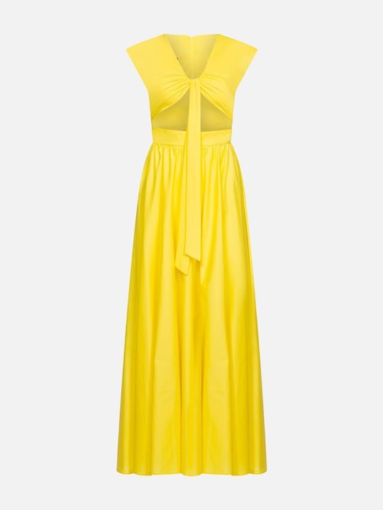 Summer Maxi Dress for Wedding - Christening Yellow