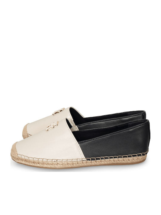 Espadrile de Damă din Piele în Culoare Neagră