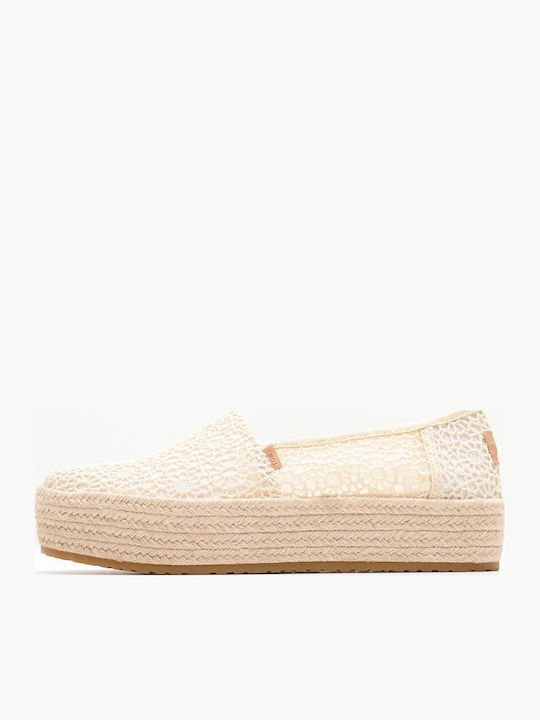 Valencia Women's Fabric Espadrilles Beige