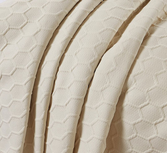 Liolios Home Glenda Σετ Κουβερλί Μονό Μπεζ 170x240cm 2τμχ