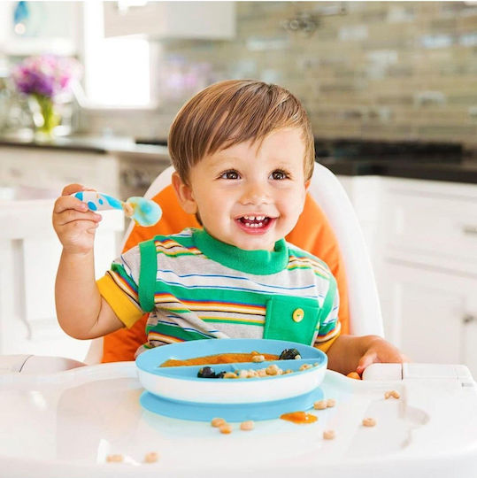 Munchkin Toddler Food Plate Stay Put Orange