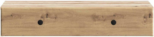 Wall Living Room Cabinet Made of Brown Particle Board 87.5x34.5x17cm