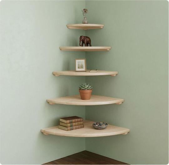 Corner Wall Shelf Natural