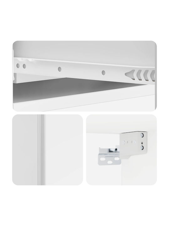 White Wall Shelf 87.5x34.5x17 cm
