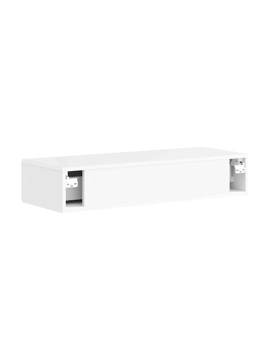 White Wall Shelf 87.5x34.5x17 cm