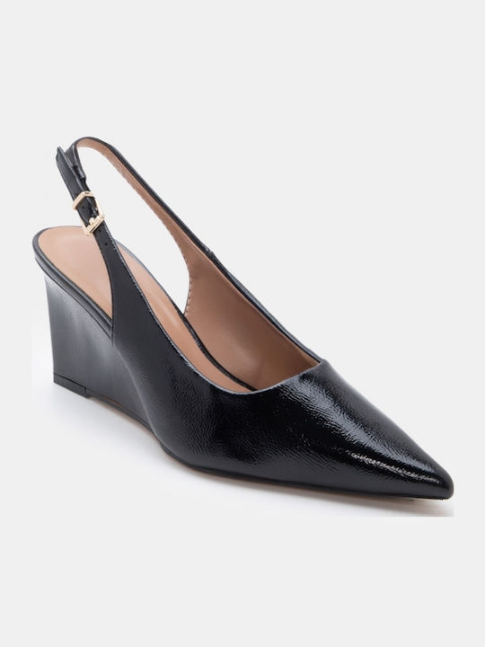 Pointed Toe Heels With Medium Heel Black