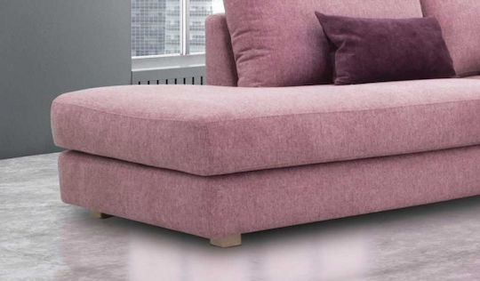 Divero Γωνιακός Καναπές Pink 300x100x40εκ.