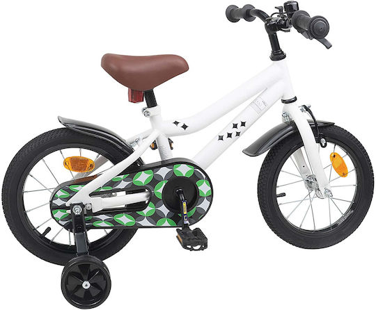 vidaXL 12" Kids' Bicycle Mountain Bike White