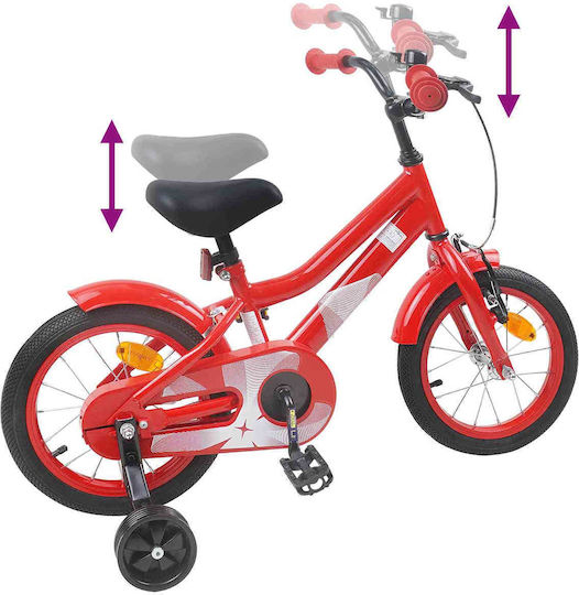 vidaXL 12" Kids' Mountain Bicycle Red