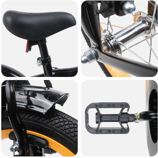 vidaXL 16" Kinderfahrrad Mountainbike Orange