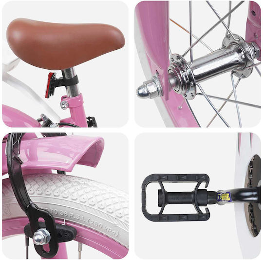 vidaXL 16" Kinderfahrrad Mountainbike Rosa