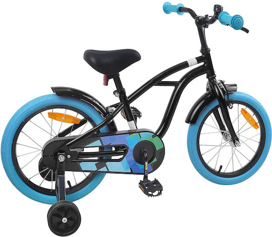 vidaXL 16" Παιδικό Mountain Bike Μαύρο