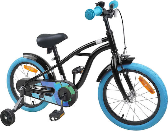 vidaXL 16" Παιδικό Mountain Bike Μαύρο
