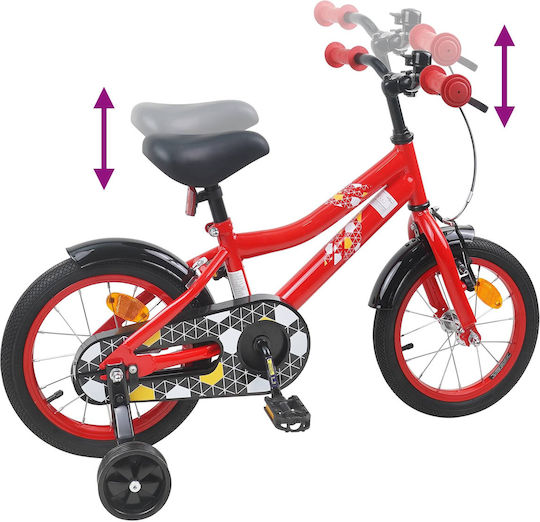vidaXL 14" Παιδικό Ποδήλατo BMX Κόκκινο