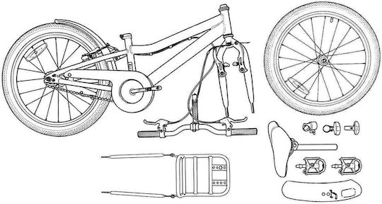 vidaXL 20" Παιδικό Mountain Bike Ροζ