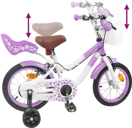 vidaXL 12" Παιδικό Ποδήλατo BMX Μωβ