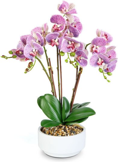 Decorative Artificial Orchid In Pot Natural Look 56 Cm
