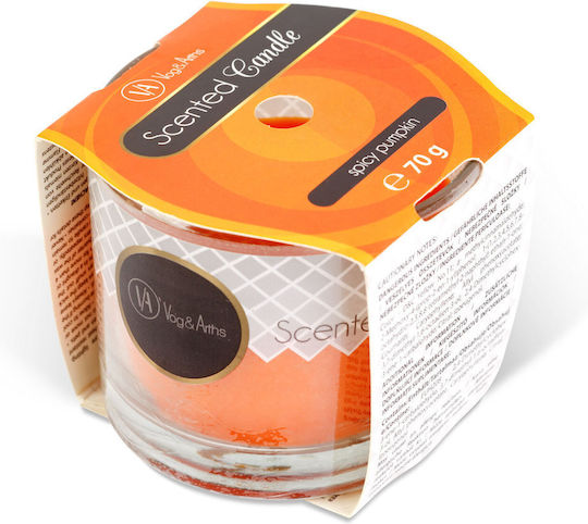 Aromatic Candle In Jar With Pumpkin Scent 70gr