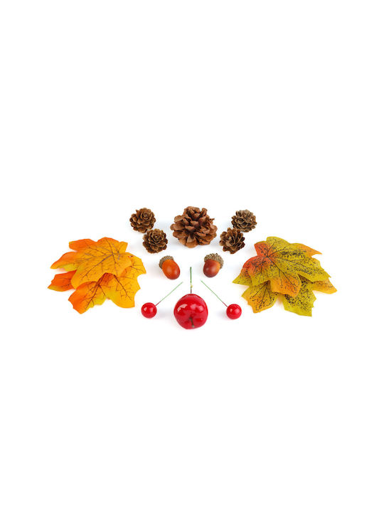 Autumn Decoration Set Leaves Cones Pumpkin 4 Designs