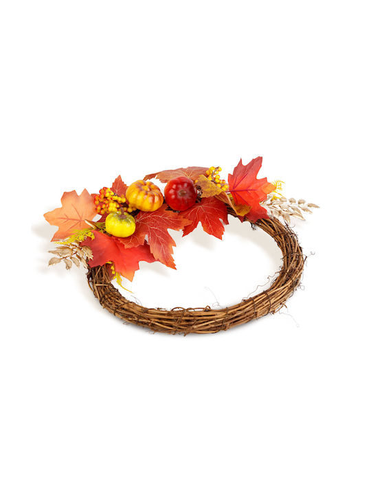 Coroană De Toamnă 35 Cm Frunze Decorative Fructe