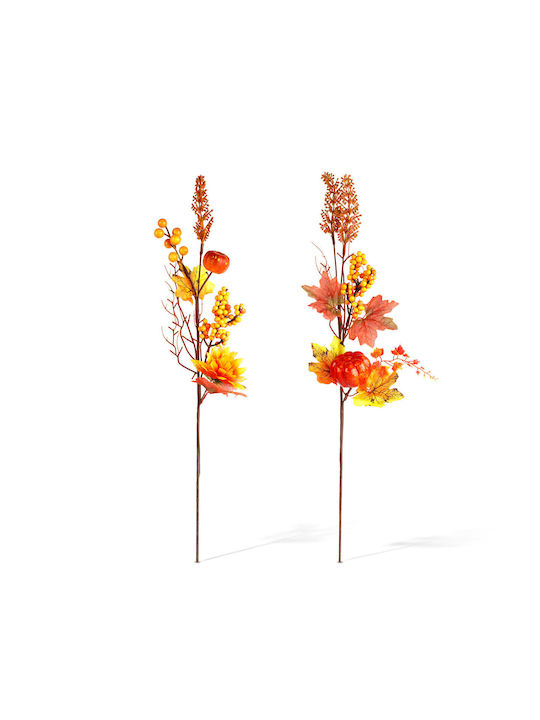 Dekorative Zweigstelle Beeren 62 Cm Warme Farben Rote Orange Braune