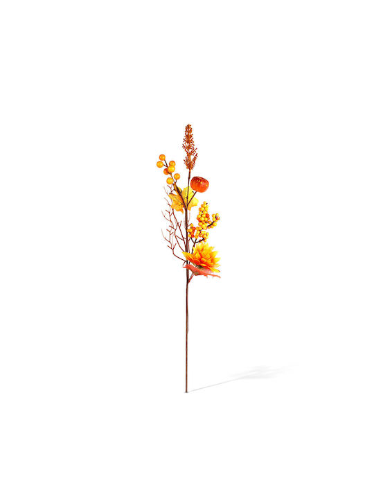 Dekorative Zweigstelle Beeren 62 Cm Warme Farben Rote Orange Braune