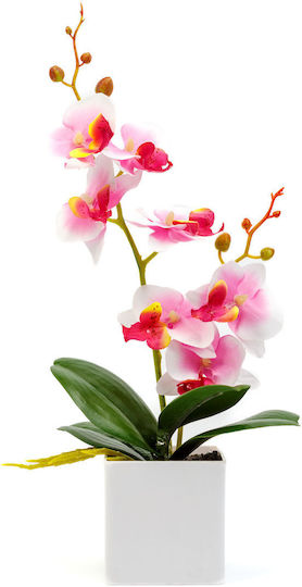 Künstliche Orchidee Topfpflanze 37 Cm 3 Farben Elegante Realistische Dekoration Zuhause Büro Veranstaltungen