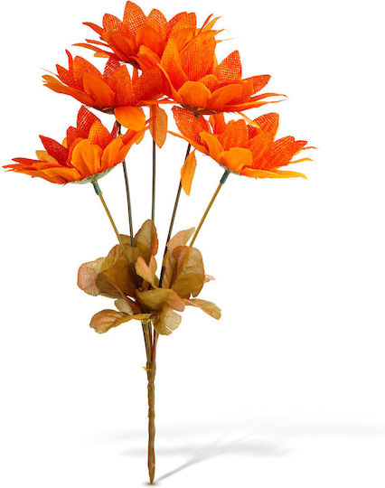 Decorare Floarea Soarelui 35 Cm Flori Artificiale De Toamnă 5 Capete Culori Galbene Portocalii Roșii