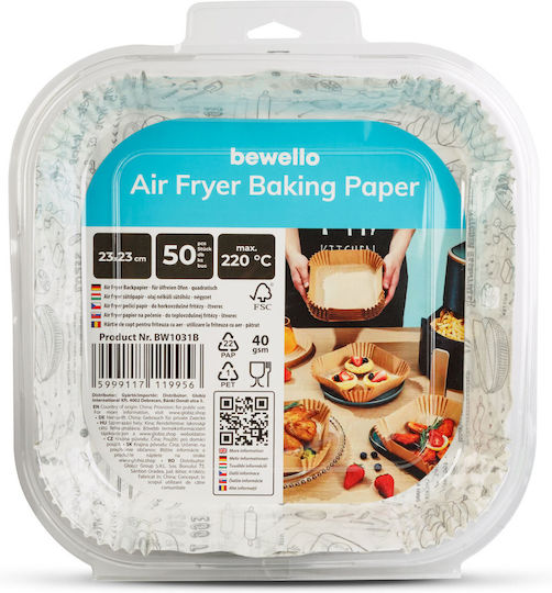 Hârtii Antiaderente pentru Air Fryer 23x26cm 50buc