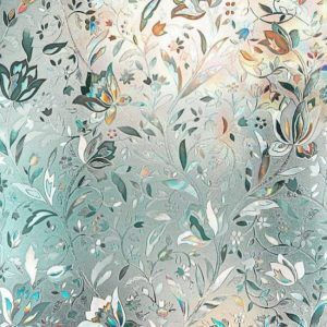 Folie Autocolantă Pentru Geam Model Cu Flori 200x45 Cm Folie Autocolantă Pentru Geam Model Cu Flori 200x45 Cm