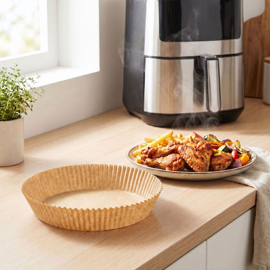 Hârtii de Copt Antiaderente pentru Air Fryer 20x20cm 50 Bucăți