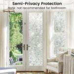 Self-adhesive Window Film Flower Pattern 200x45 Cm