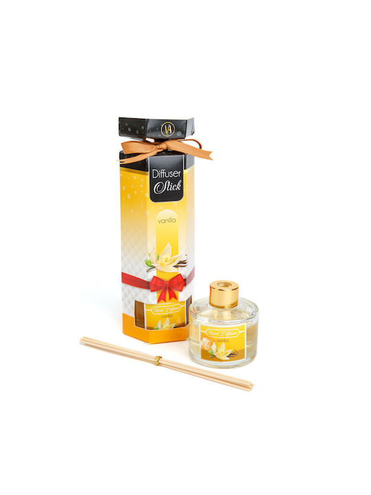 Difuzor Parfum Pentru Casă 100 Ml Miros Vanilie Odorizant De Aer Cu Bețișoare