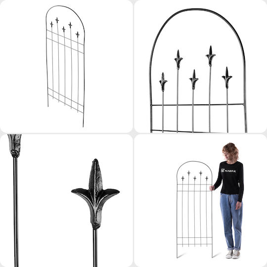 Kadax Pflanzenspieße 140 x 50 cm Lilien 4 Stück
