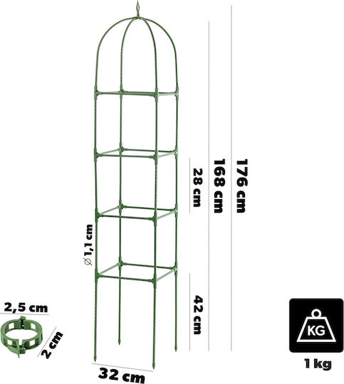Kadax Suport De Grădină Cu 4 Niveluri 176 X 32 Cm 2 Bucăți