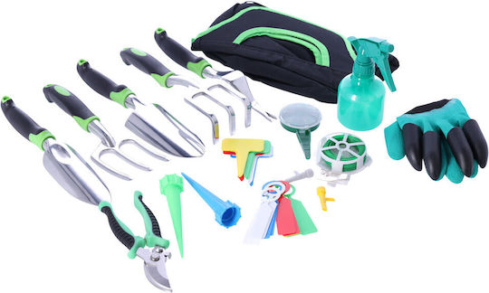 14-Piece Garden Tool Set Made of Stainless Steel
