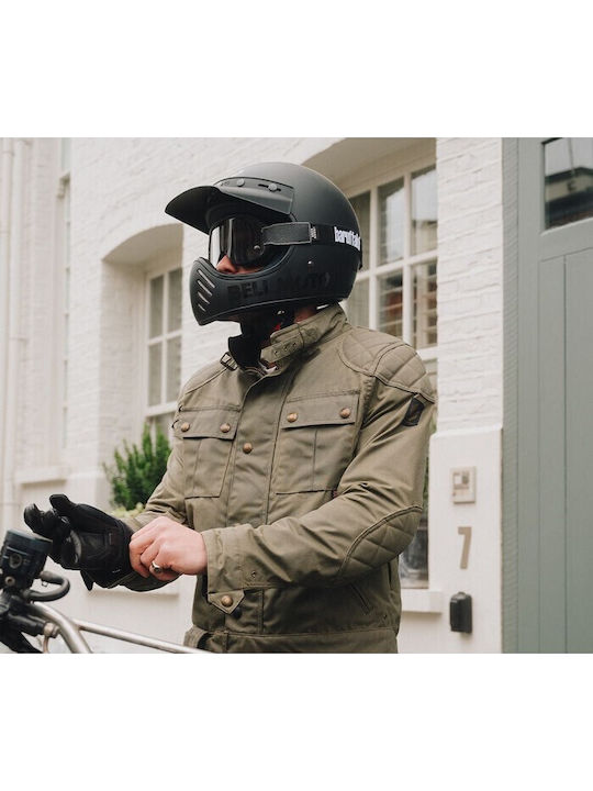 Belstaff Brooklands Winter Men's Motorcycle Jacket Waterproof Olive