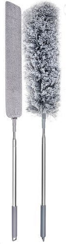 Pană Duster Telescopică Cu Microfibre 2 Capete Gri