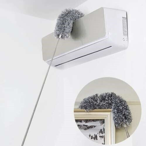 Pană Duster Telescopică Cu Microfibre 2 Capete Gri