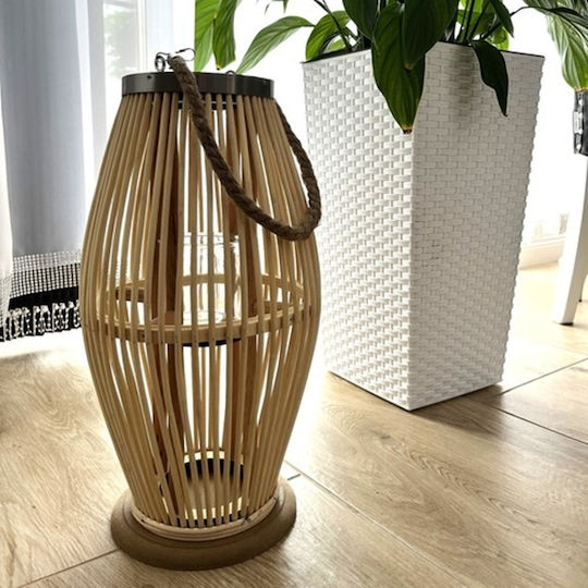 Laternen Bamboo Beigen 17x17cm