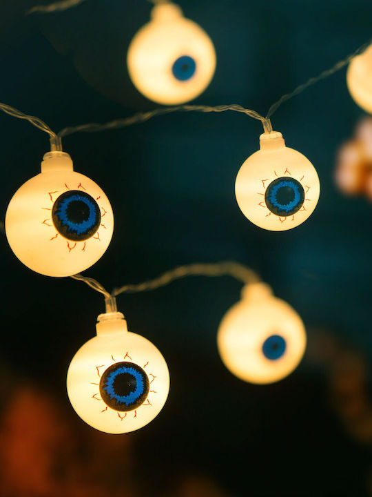 Luminiță Garland LED 1.65m cu 12 Becuri Alb Cald