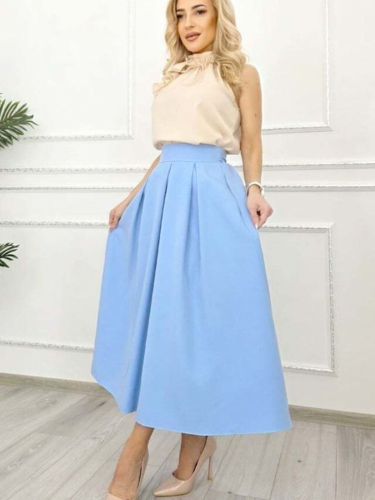 Fustă-Skorts Pentru Femei Talie Înaltă Baby Blue