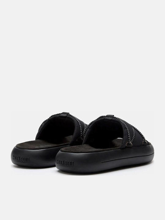 Moon Boot Slides Μαύρα