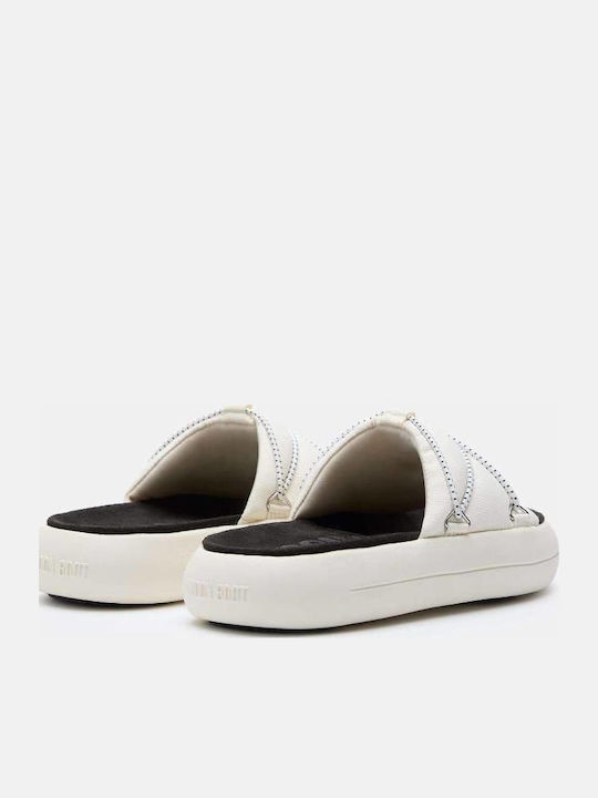 Moon Boot Slides Λευκά